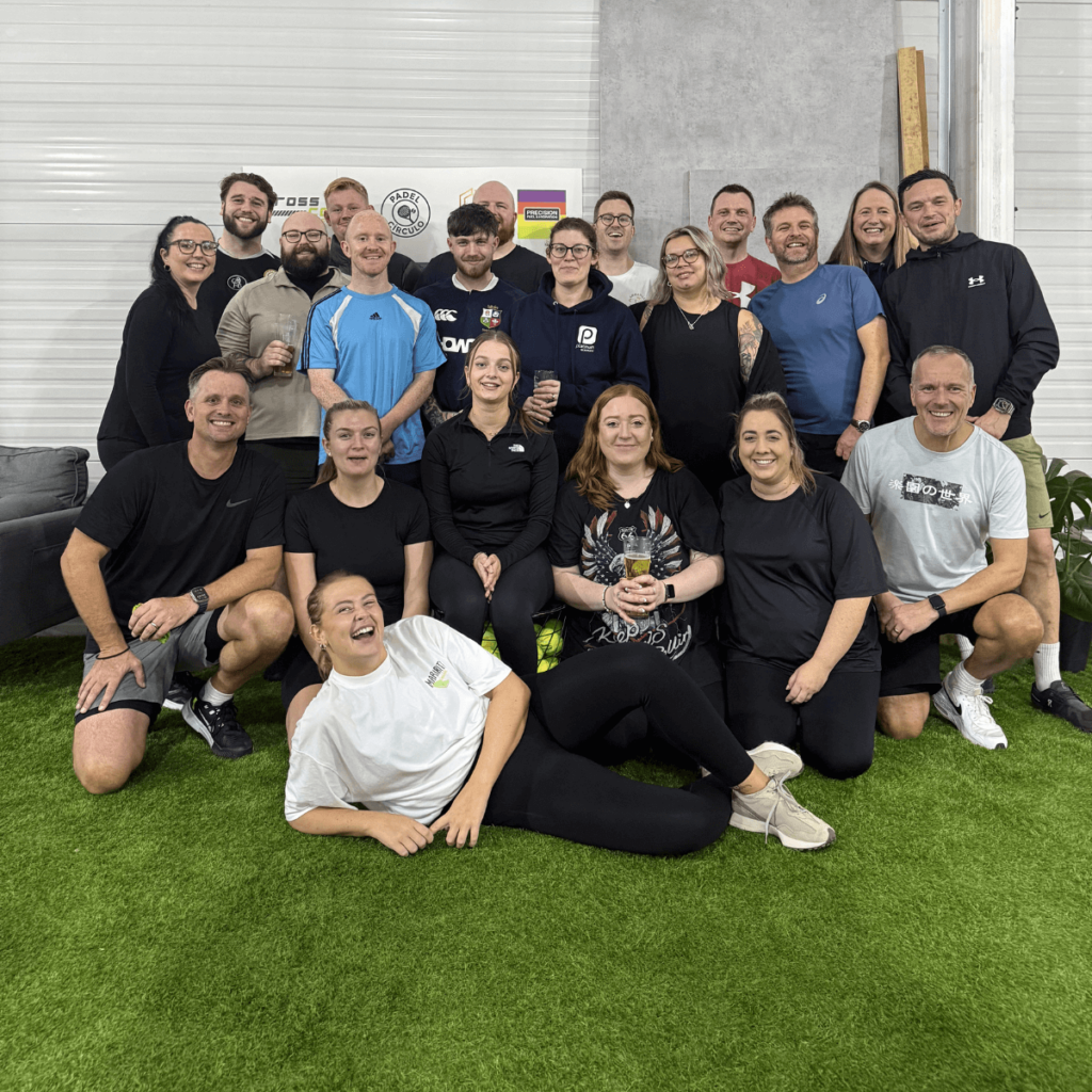 Platinum Recruitment - Charity events Platinum Recruitment - Team image at a padel evening